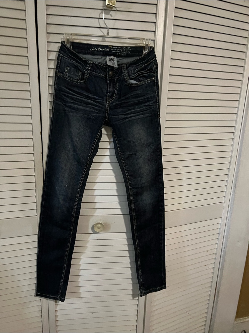 iris  premium Dark Indigo Skinny Jeans